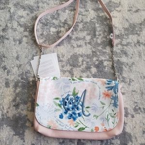 Floral crossbody clutch